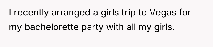 I recently arranged a girls trip to Vegas for my...
