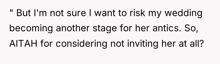 " But I'm not sure I want to risk my...