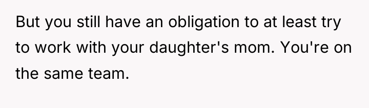 But you still have an obligation to at least try...