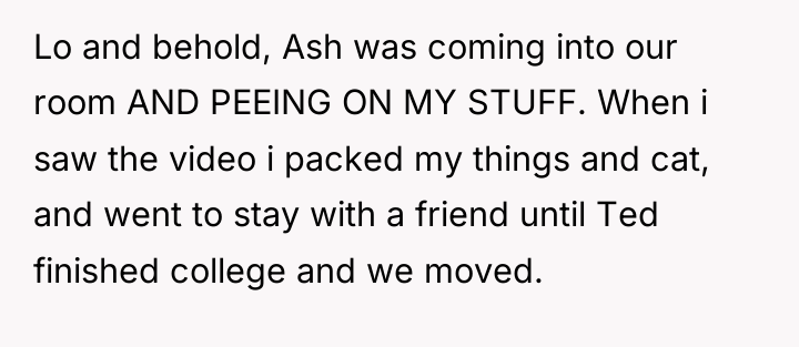 Lo and behold, Ash was coming into our room AND...