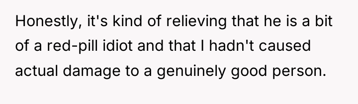 Honestly, it's kind of relieving that he is a bit...
