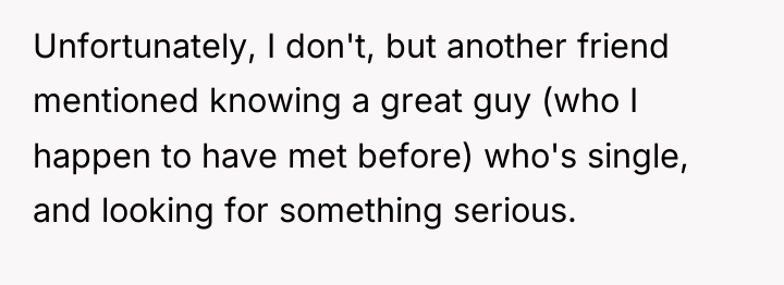 Unfortunately, I don't, but another friend mentioned knowing a great...