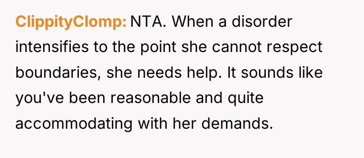 ClippityClomp NTA. When a disorder intensifies to the point she...