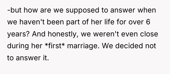 -but how are we supposed to answer when we haven't...