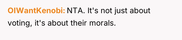 OIWantKenobi NTA. It's not just about voting, it's about their...