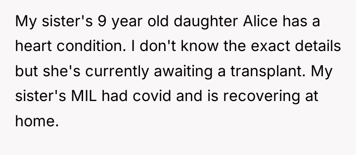 My sister's 9 year old daughter Alice has a heart...