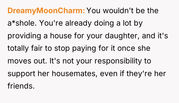 DreamyMoonCharm You wouldn't be the a*shole. You're already doing a...