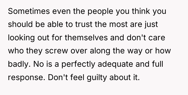 Sometimes even the people you think you should be able...