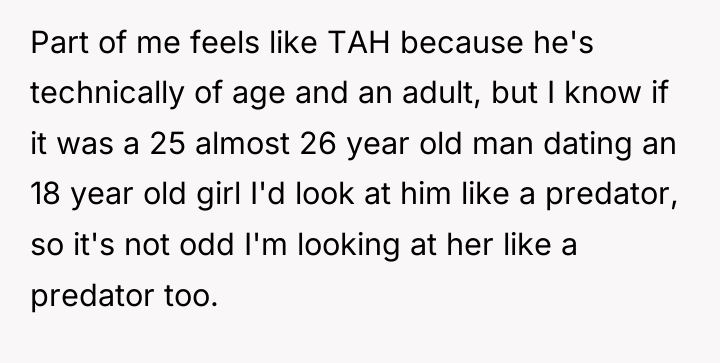Part of me feels like TAH because he's technically of...