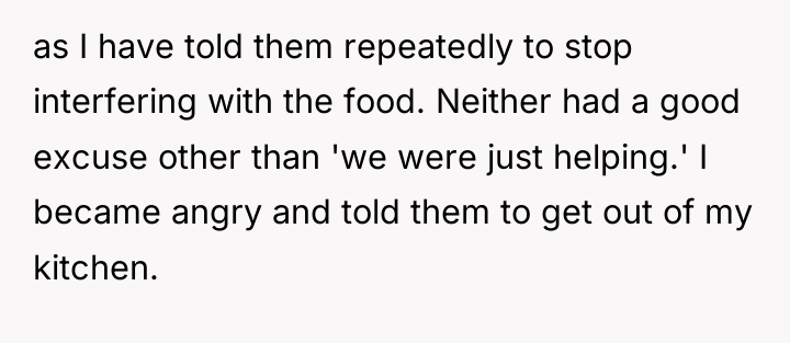 as I have told them repeatedly to stop interfering with...