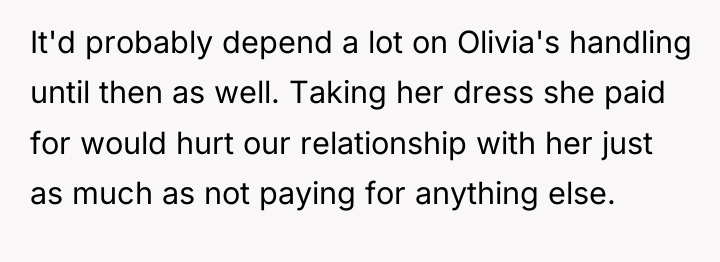 It'd probably depend a lot on Olivia's handling until then...