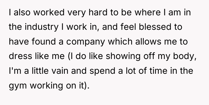 I also worked very hard to be where I am...
