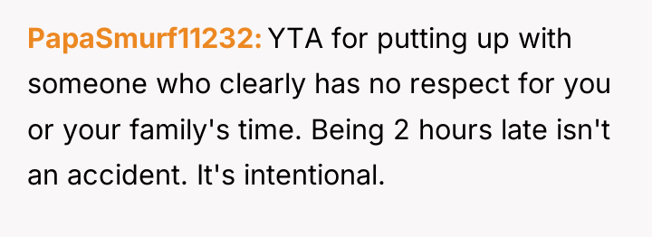 PapaSmurf11232 YTA for putting up with someone who clearly has...