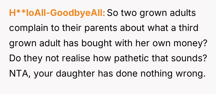 H**loAll-GoodbyeAll So two grown adults complain to their parents about...