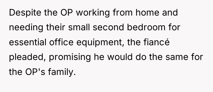 Despite the OP working from home and needing their small...