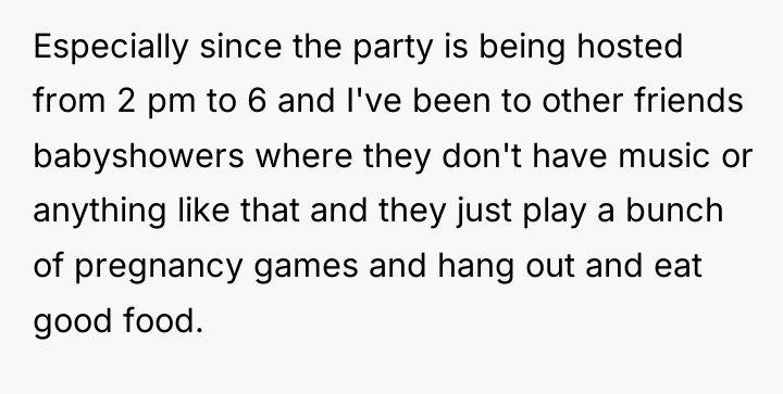 Especially since the party is being hosted from 2 pm...