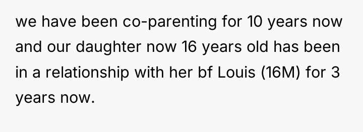 we have been co-parenting for 10 years now and our...