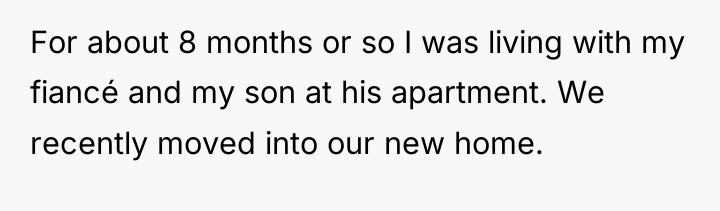 For about 8 months or so I was living with...