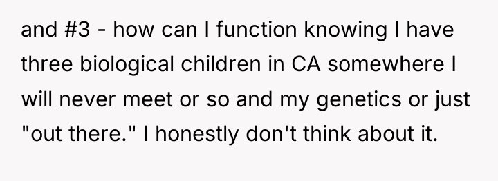 and #3 - how can I function knowing I have...