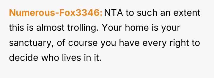 Numerous-Fox3346 NTA to such an extent this is almost trolling....
