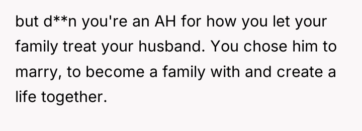 but d**n you're an AH for how you let your...
