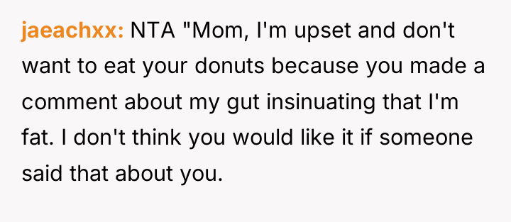 jaeachxx NTA "Mom, I'm upset and don't want to eat...