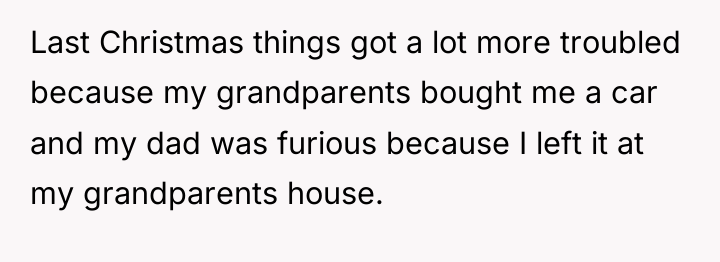 Last Christmas things got a lot more troubled because my...