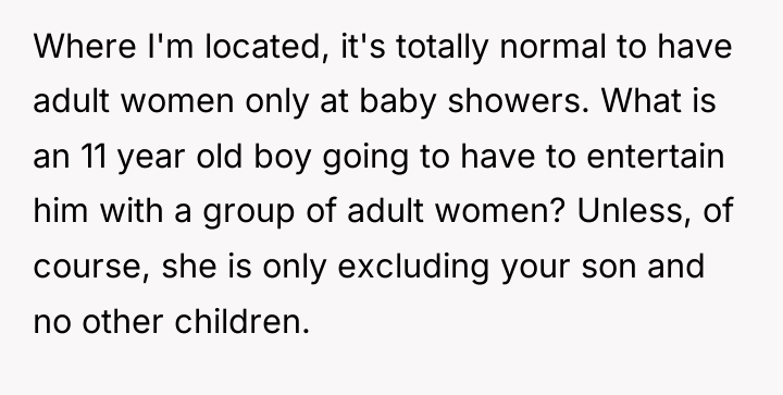 Where I'm located, it's totally normal to have adult women...