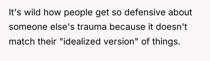 It's wild how people get so defensive about someone else's...