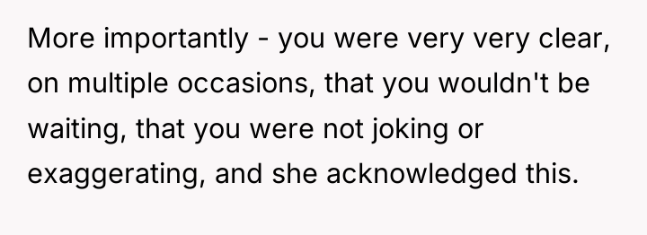 More importantly - you were very very clear, on multiple...