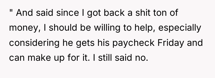 " And said since I got back a shit ton...