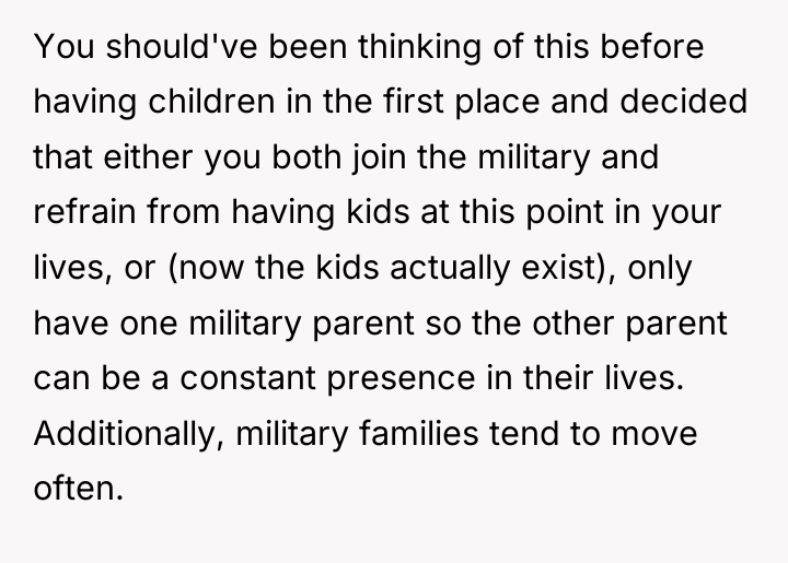 You should've been thinking of this before having children in...