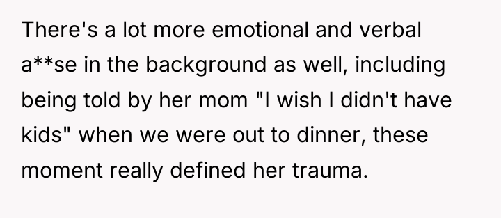 There's a lot more emotional and verbal a**se in the...