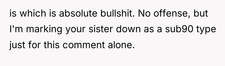 is which is absolute bullshit. No offense, but I'm marking...