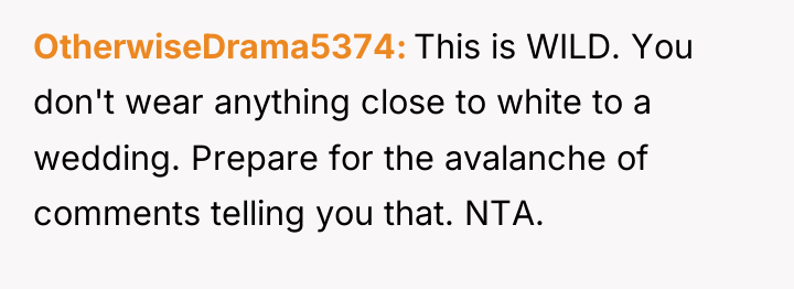 OtherwiseDrama5374 This is WILD. You don't wear anything close to...
