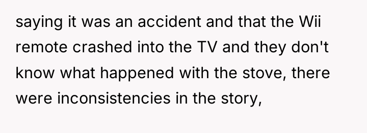 saying it was an accident and that the Wii remote...