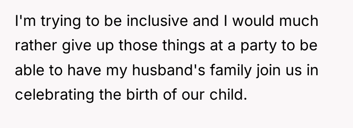 I'm trying to be inclusive and I would much rather...