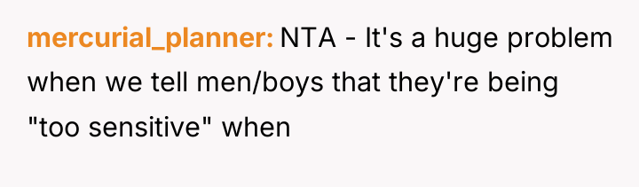 mercurial_planner NTA - It's a huge problem when we tell...