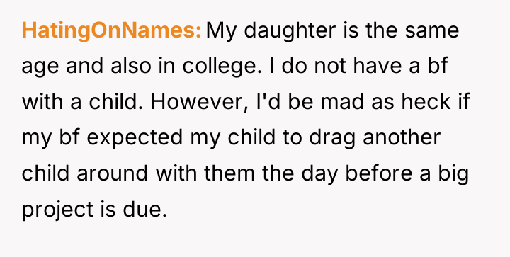HatingOnNames My daughter is the same age and also in...