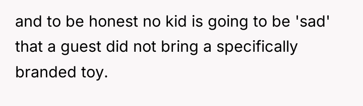 and to be honest no kid is going to be...