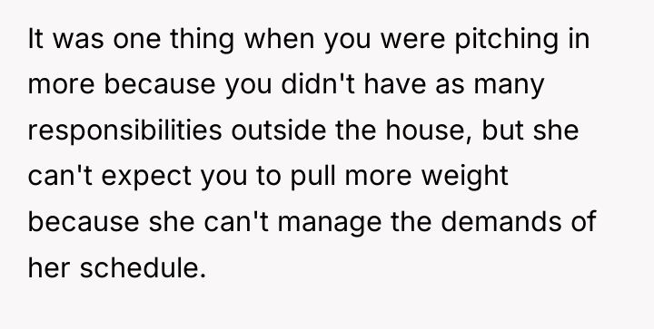 It was one thing when you were pitching in more...
