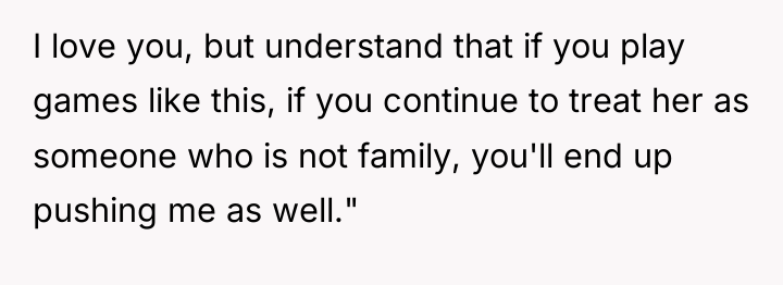 I love you, but understand that if you play games...