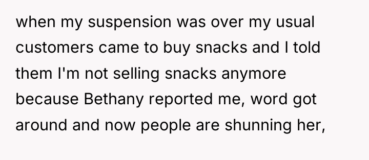 when my suspension was over my usual customers came to...