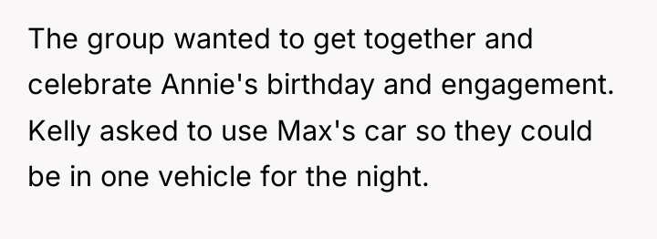 The group wanted to get together and celebrate Annie's birthday...