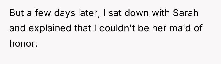 But a few days later, I sat down with Sarah...