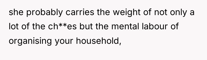 she probably carries the weight of not only a lot...