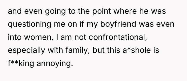 and even going to the point where he was questioning...