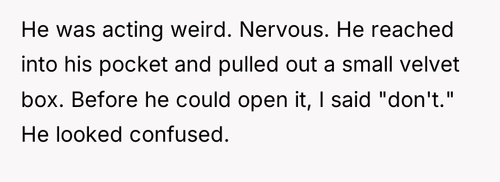 He was acting weird. Nervous. He reached into his pocket...