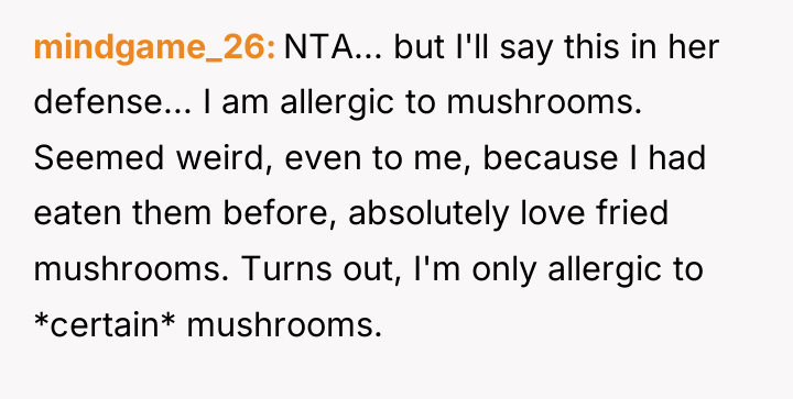 mindgame_26 NTA... but I'll say this in her defense... I...