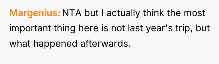 Margenius NTA but I actually think the most important thing...